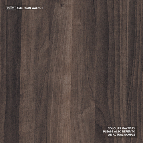 American Walnut Gloss On Supa 16mm 2750mm x 1850mm
